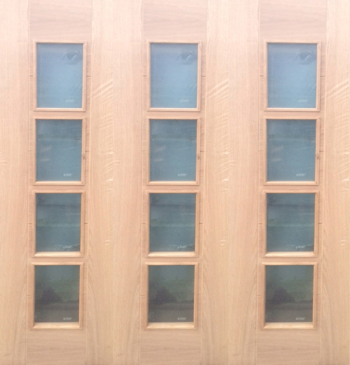 Iseo 3 Oak Internal Folding Sliding Doors 2083 x 1681mm (clearance)